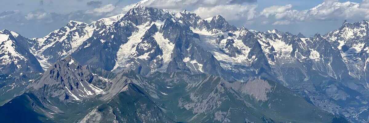 Flugwegposition um 12:54:13: Aufgenommen in der Nähe von 11016 La Thuile, Aostatal, Italien in 3609 Meter